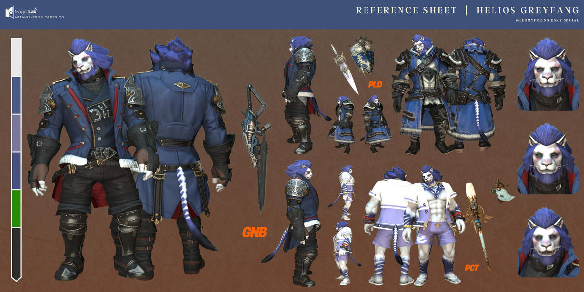 Detailed Ref Sheet: Helios Greyfang Detailed Ref Sheet: Helios Greyfang